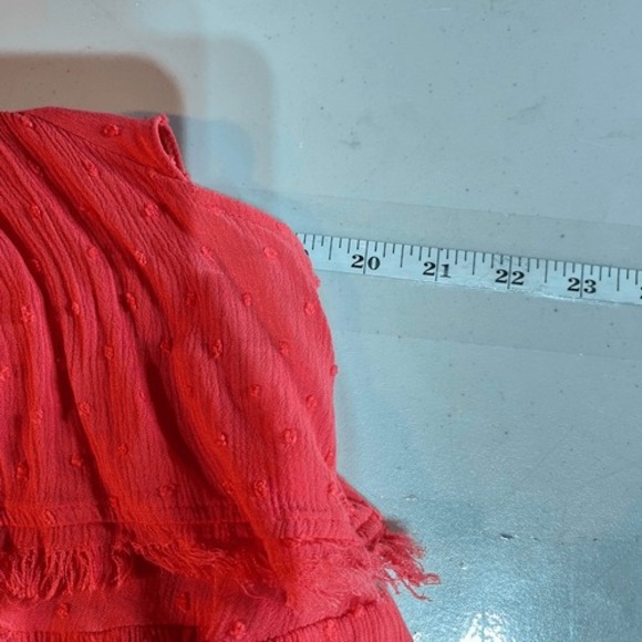 Promesa Red Ruffle Blouse - Picture 7 of 8